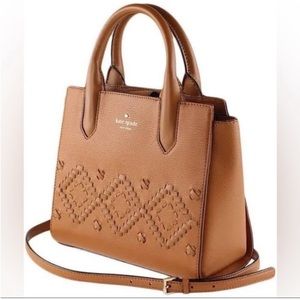 Kate Spade New York Small Meriwether Flynn
Street Warm Cognac Leather Satchel